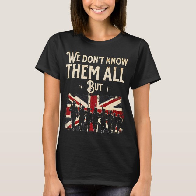 T-shirt Memorial Day Souvenez-vous des vétérans du Royaume (Devant)