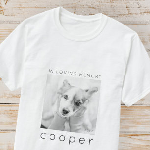 T-shirt Mémorial des animaux de compagnie en mémoire d'amo