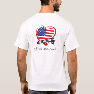 T-shirt Mémorial du 11 septembre - Nous n'oublierons jamai