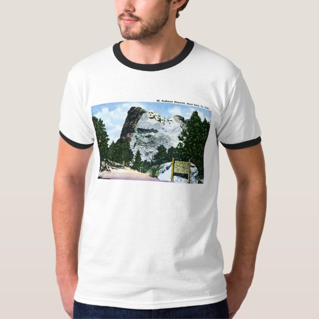 T-shirt Mémorial du mont Rushmore, le Dakota du Sud (Devant)