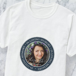T-shirt Mémorial en mémoire d'amour Élégante photo classiq