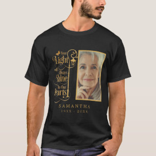 T-shirt Memorial Gold Funeral Custom