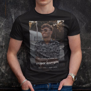 T-shirt Mémorial photo Dans la mémoire aimante