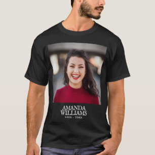 T-shirt Mémorial photo funéraire personnalisé