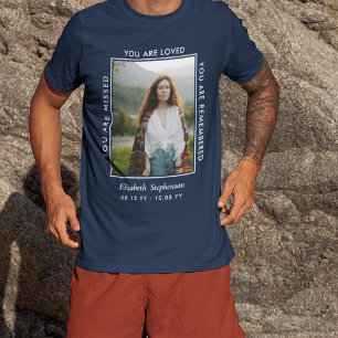 T-shirt Mémorial photo Loved