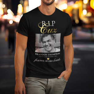T-Shirt Memorial Photo « Repose en Paix Cousin »
