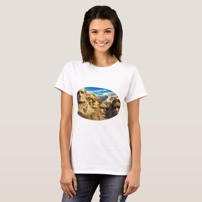 T-shirt Mémorial présidentiel du Mont Rushmore (Devant entier)