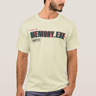 T-shirt Memory.exe Corrompu | Erreur de Système Typogra