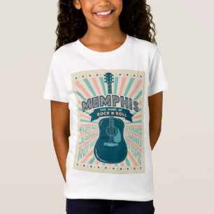 T-Shirt Memphis, TN : Série de guitares   Rock-N-Roll