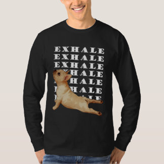 T-shirt Men And Women French Bulldog Yoga Statue  Joga