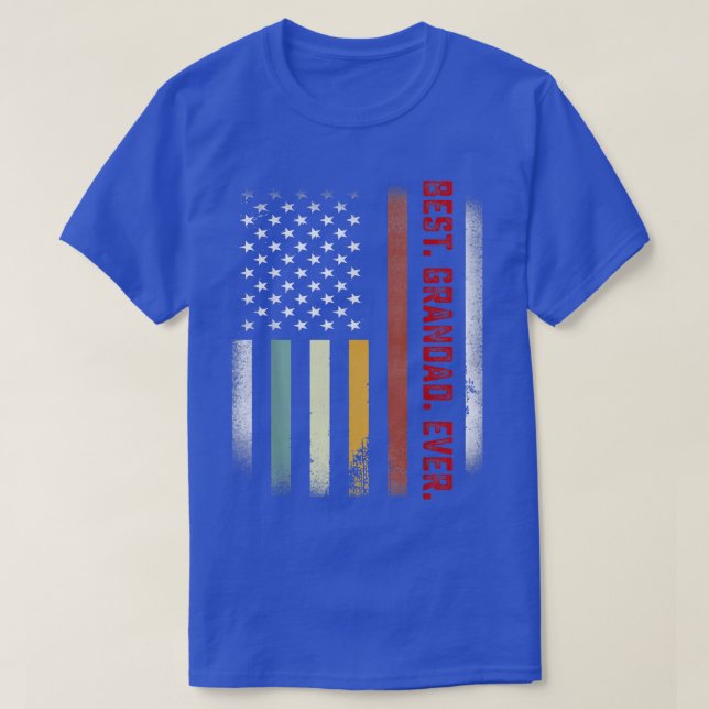 T-shirt Men Fathers Day Venin For Papa Best Grandad Ever  (Design devant)