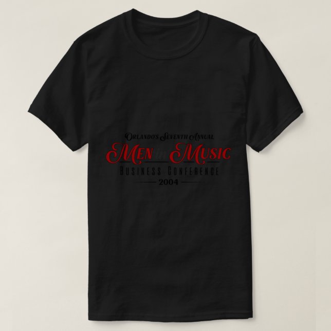 T-shirt Men in Music Business Conference (Robe blanche de  (Design devant)
