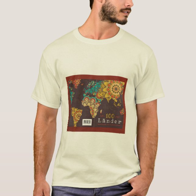 T - SHIRT MEN NEW EXTRAVAGANT , WORLD MAP DESIGN (Vorderseite)