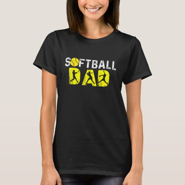 T-shirt Men s Softball Dad  Dad (Devant)