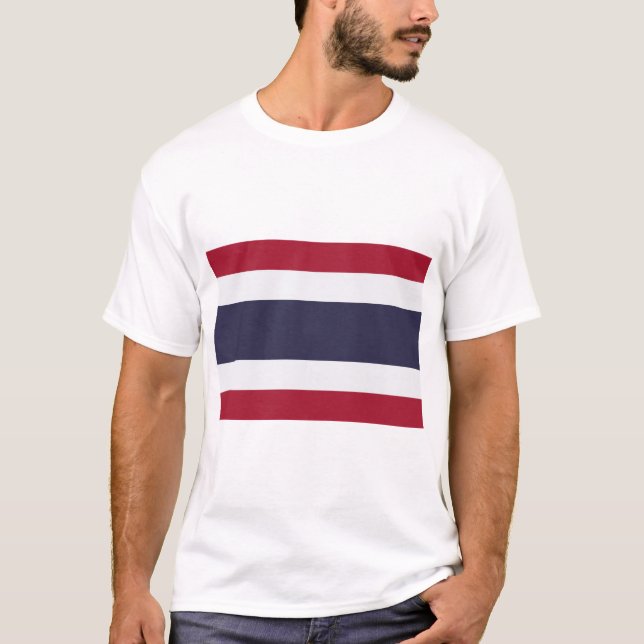 T-shirt Men T Shirt with Flag of Thailand (Devant)