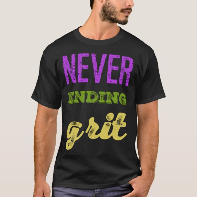 T-shirt Men Women  G R I Positivity Chalkboard Apparel (Devant)