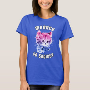 T-shirt Menace Bisexuelle Kitty