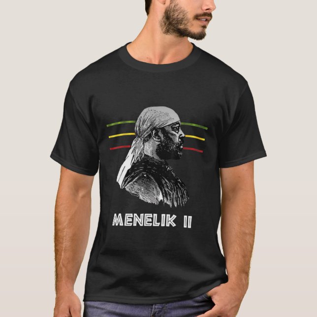 T-shirt Ménélik II d'Éthiopie (Devant)