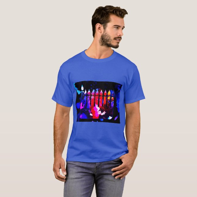 T-shirt Menorah miraculeuse (Devant entier)