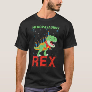 T-shirt Menosaurus Dinosaur bougie Menorah juive 2021 Han