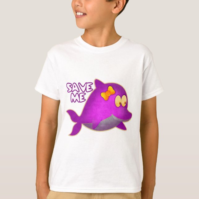 T-SHIRT M'ENREGISTRER LES BALEINES (Devant)