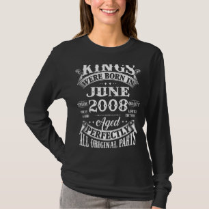 T-shirt Mens 14th Birthday Cadeau Pour Rois Né En Juin 200