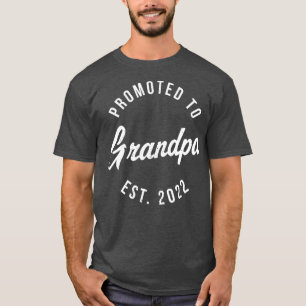 T-shirt Mens 1st Time Grand-père EST 2022 Nouveau Premier 