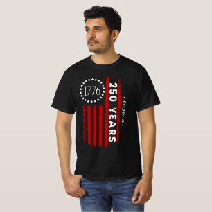 T-shirt Mens 250e anniversaire Amérique