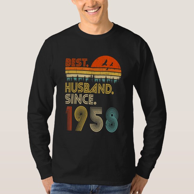 T-shirt Mens 64th Wedding Anniversary  Best Husband Since  (Devant)