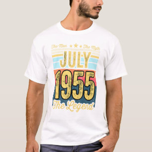T-shirt Mens 66h Birthday The Man The Myth The Legend