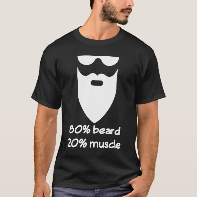T-shirt Mens 80 Barbe 20 Muscle (Devant)