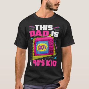 T-shirt Mens 90's Enfant Papa 90s Fête des pères esthétiqu
