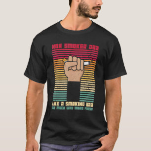 T-shirt Mens Against Smoking Cigarettes For A Smoke Free D