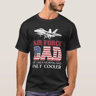 T-shirt Mens Air Force Dad-Stars and Stripes Vétéran Desig