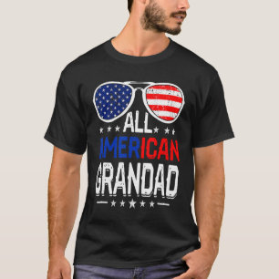 T-shirt Mens All American Grand 4 juillet Fête des pères