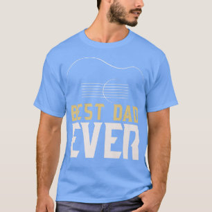T-shirt Mens Amateurs de guitare Meilleur Papa Toujours En