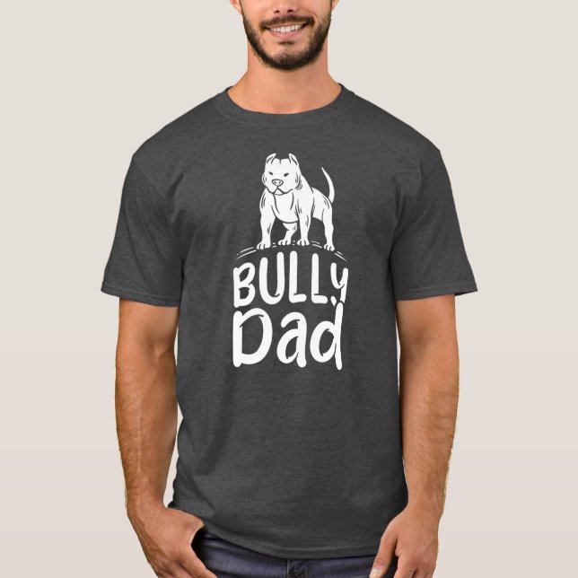 T-shirt Mens American Bully Design Pour Propriétaire De Ch (Devant)