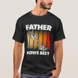 T-shirt Mens Amusant Pelouse tondeuse Louveur Pour Papa Pè