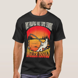 T-shirt Mens Angler Pawpaw Angling Fishing Grandpa Fisherm