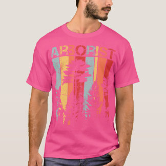T-shirt Mens Arboriste Rétro Arbre Chirurgien Arbres Docte