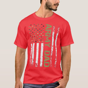 T-shirt Mens Army Papa États-Unis États-Unis Drapeau pour