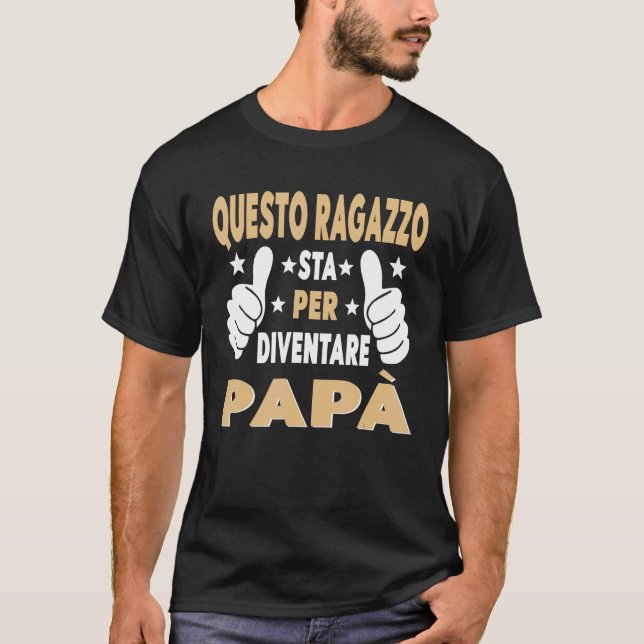 T-shirt Mens Avis Grossesse Neo Papa Chargement Bientôt De (Devant)