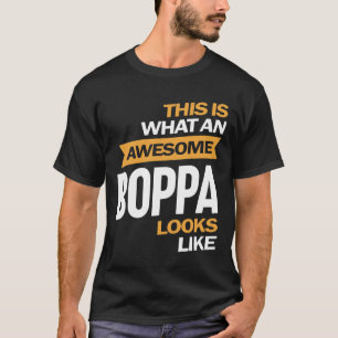 T-shirt Mens Awesome Boppa Ressemble À Grand-Père Cadeau