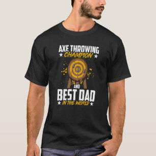 T-shirt Mens Ax Jetant Champion Et Meilleur Papa Dans Le T