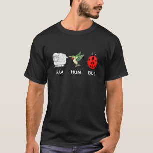 T-shirt Mens BAA HUM BUG Bah Humbug Funny Graphic Holiday