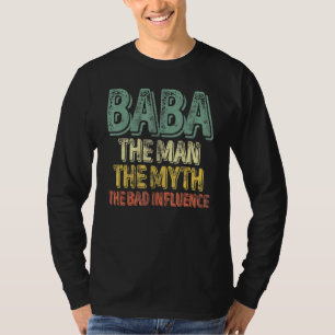 T-shirt Mens Baba L'Homme Le Mythe La Mauvaise Influence F