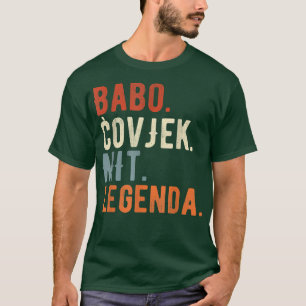 T-shirt Mens Babo Bosnie Père Bosniaque Bosna Bosna