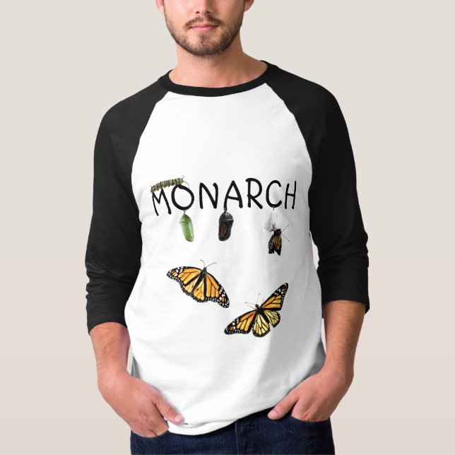 T-shirt Mens Ball Tee Monarch cycle de vie (Devant)