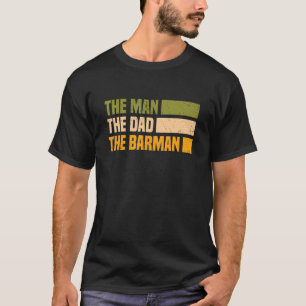 T-shirt Mens Bartender Et Barkeeper Mixologie Homme Papa B