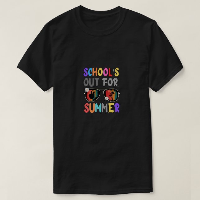T-shirt Men's Basic school Out for glasses summer  (Design devant)